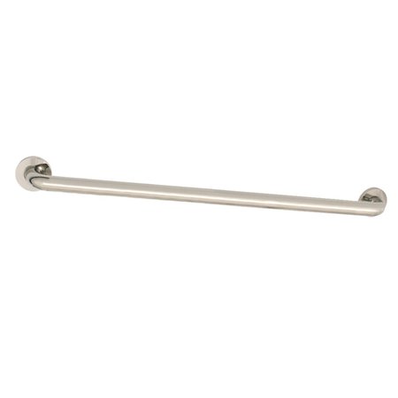 KINGSTON BRASS DR514306 30-Inch x 1-1/4-Inch O.D Grab Bar, Polished Nickel DR514306